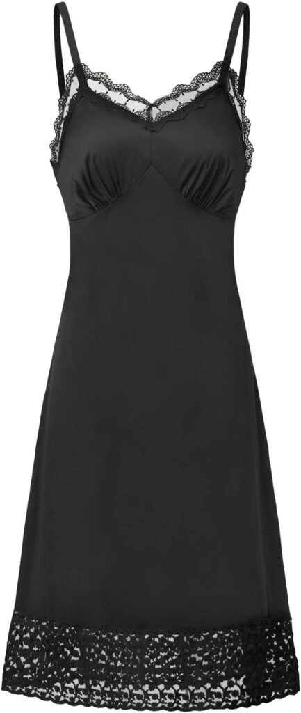 Vestido lencería en color negro para mujer