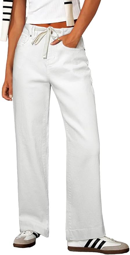pantalones blanco para mujer